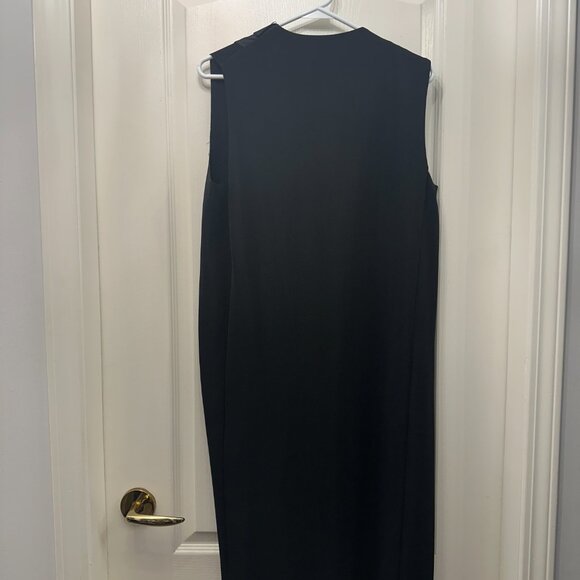 BNWT Zara Long Black Dress Coat Vest like Aritzia All Saints Size S - Picture 6 of 7